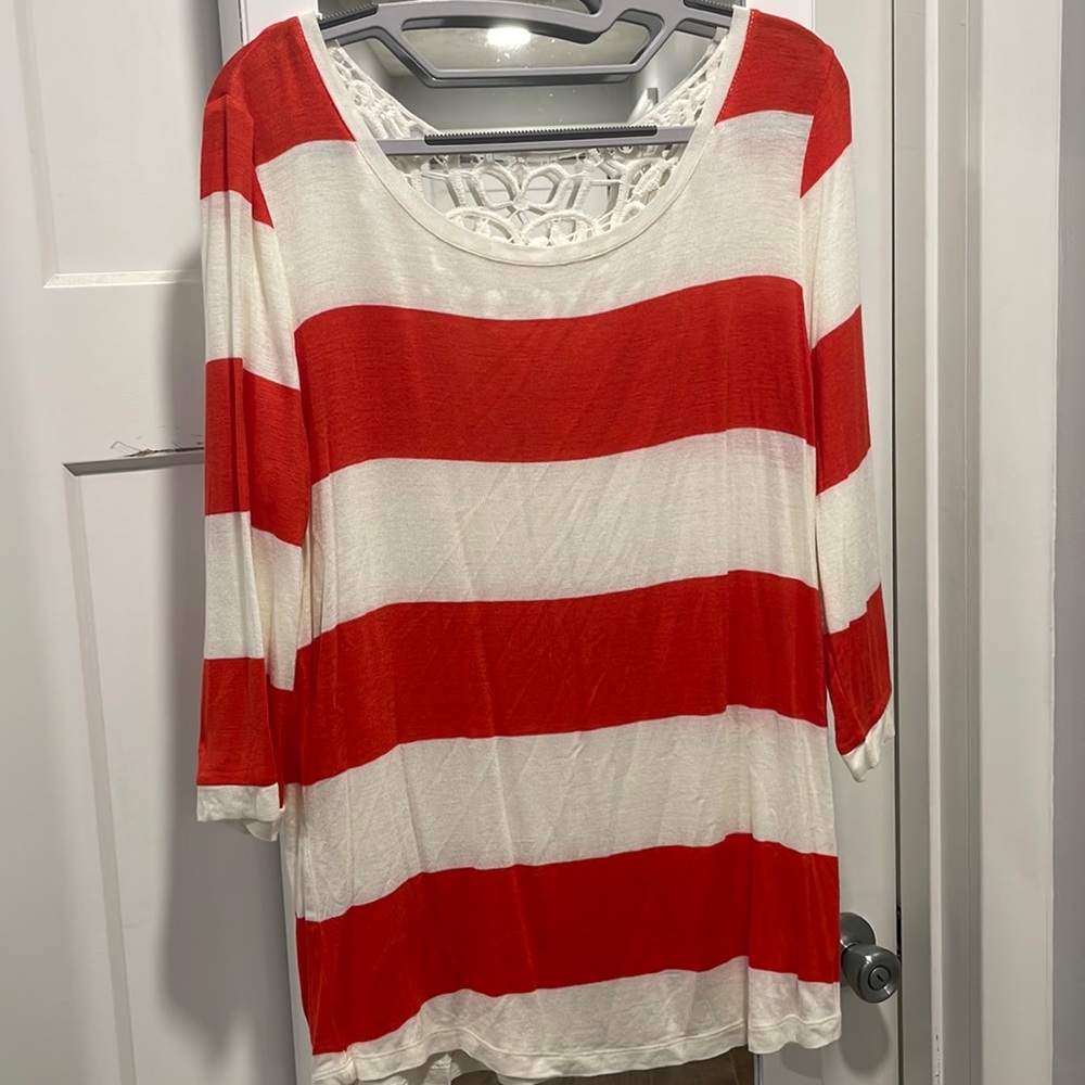 Large striped top